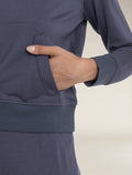 Women's Merino Blend 200 Crush Long Sleeve Hoodie Graphite - 4