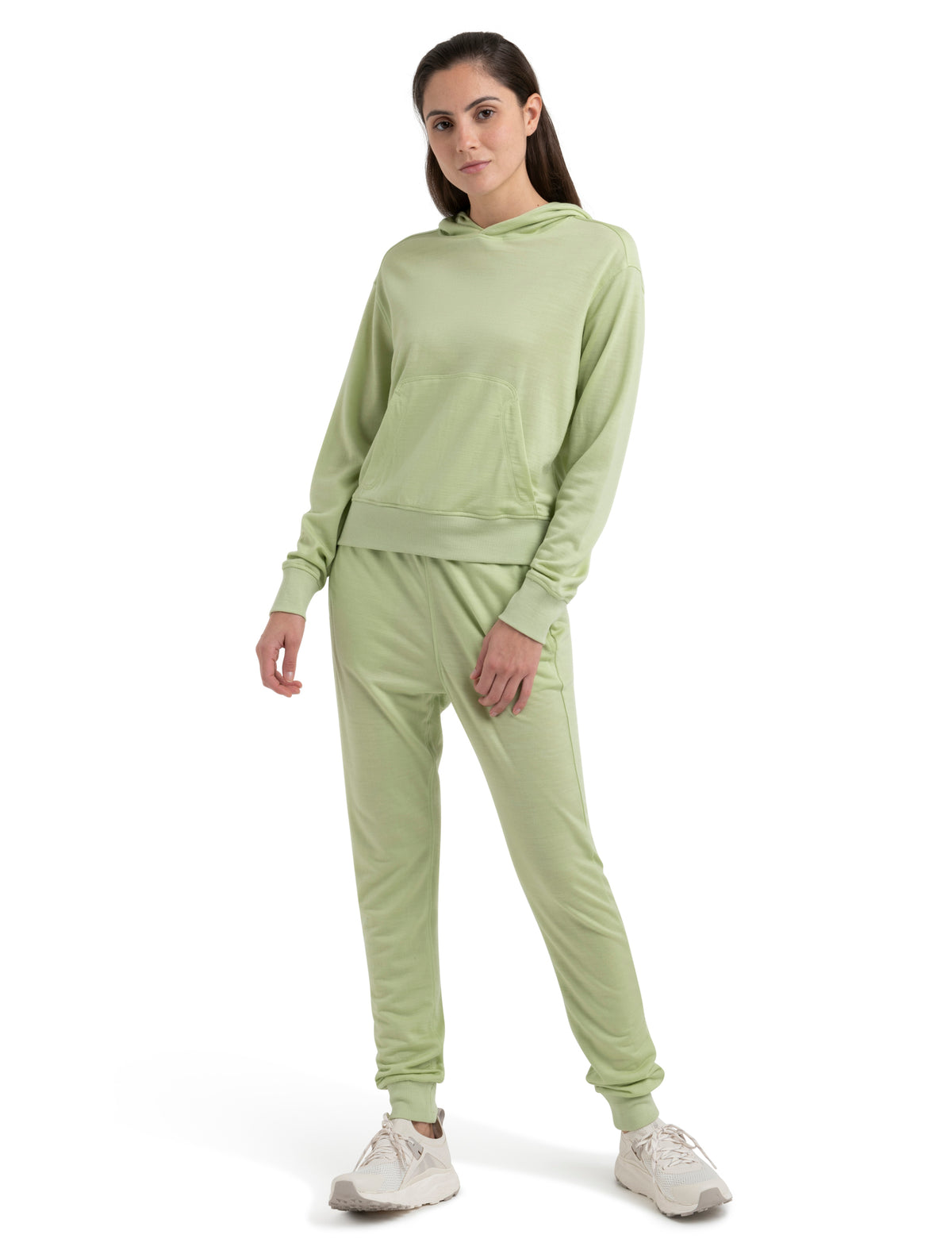 Women's Merino Blend 200 Crush Long Sleeve Hoodie Glazen - 10