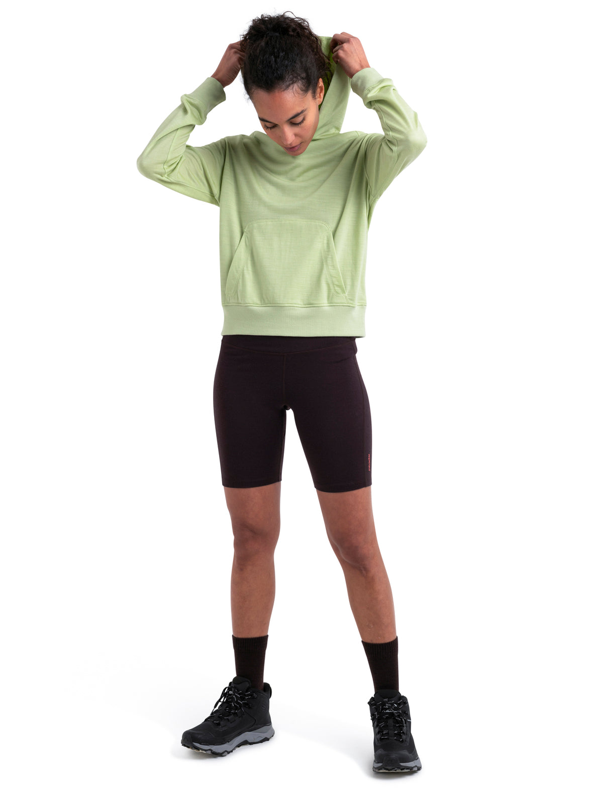 Women's Merino Blend 200 Crush Long Sleeve Hoodie Glazen - 6