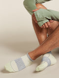 Men's Merino Blend Run+ Ultralight Micro Socks Ashen/alloy - 2