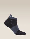 Men's Merino Blend Run+ Ultralight Micro Socks Black/Graphite - 1
