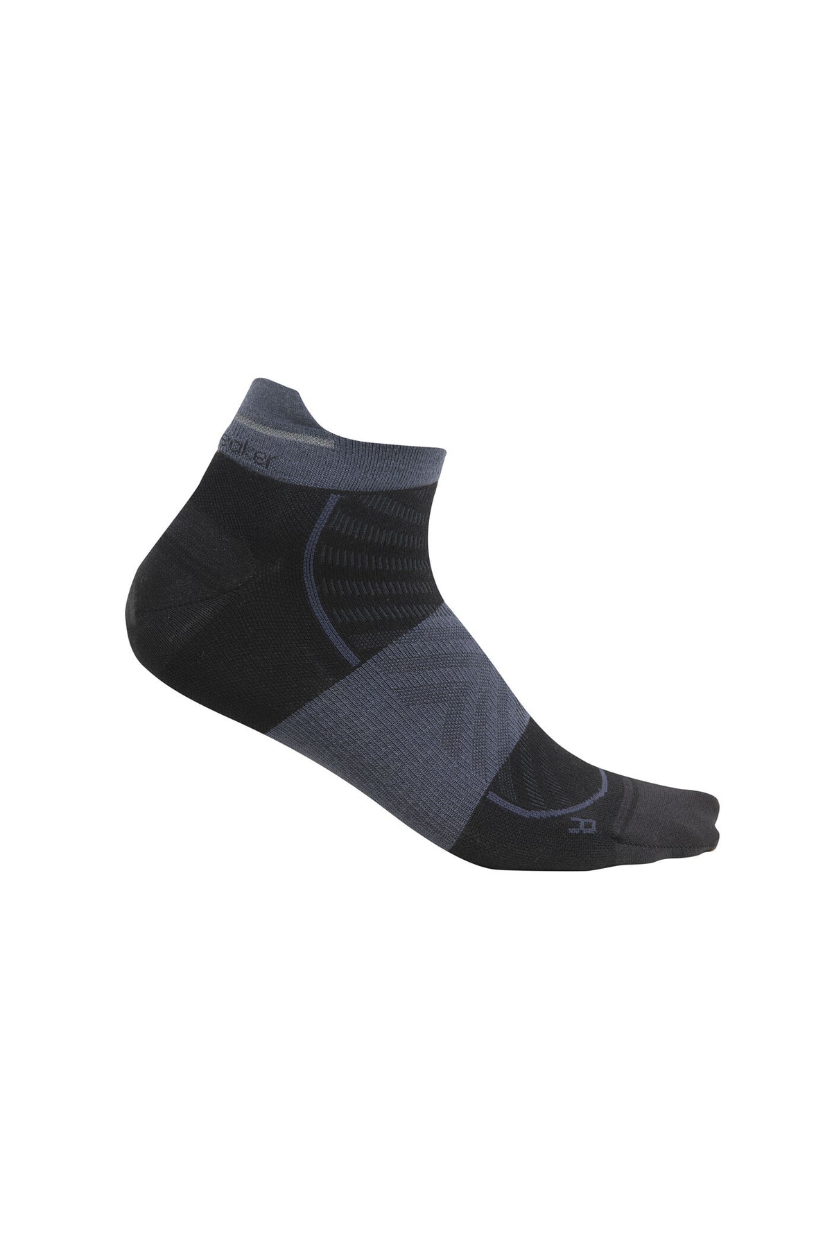 Men's Merino Blend Run+ Ultralight Micro Socks Black/Graphite - 5