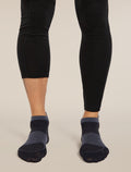 Men's Merino Blend Run+ Ultralight Micro Socks Black/Graphite - 3