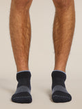Men's Merino Blend Run+ Ultralight Mini Socks Black/Graphite - 4
