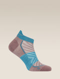 Women's Merino Run+ Ultralight Micro Socks Summit/Topaz - 4