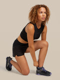 Women's Merino Run+ Ultralight Micro Socks Black/Graphite - 3