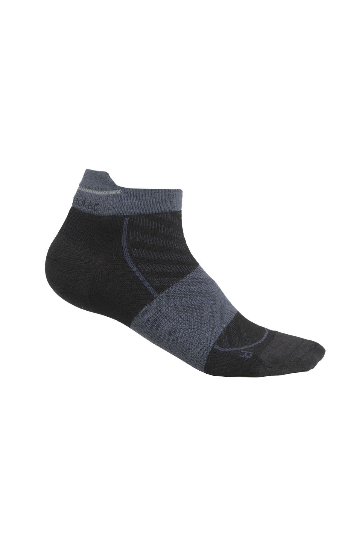 Women's Merino Run+ Ultralight Micro Socks Black/Graphite - 5