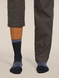 Women's Merino Blend Run+ Ultralight Crew Socks Black/Graphite - 4