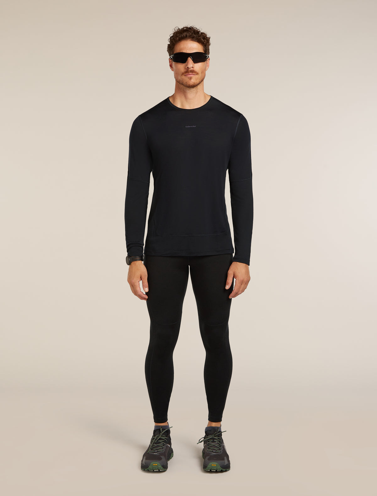 Men's Merino Blend 125 ZoneKnit™ Energy Wind Long Sleeve T-Shirt Black - 4