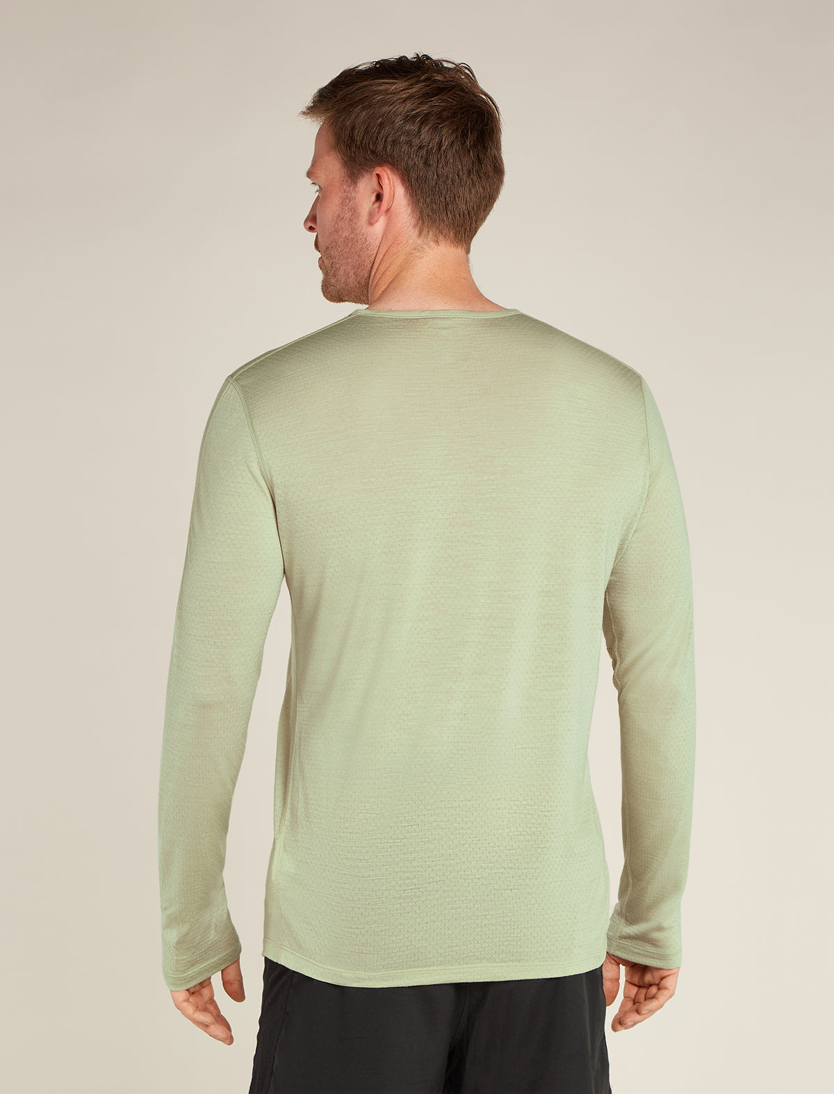 Men's Merino Blend 125 ZoneKnit™ Energy Wind Long Sleeve T-Shirt Ashen - 2