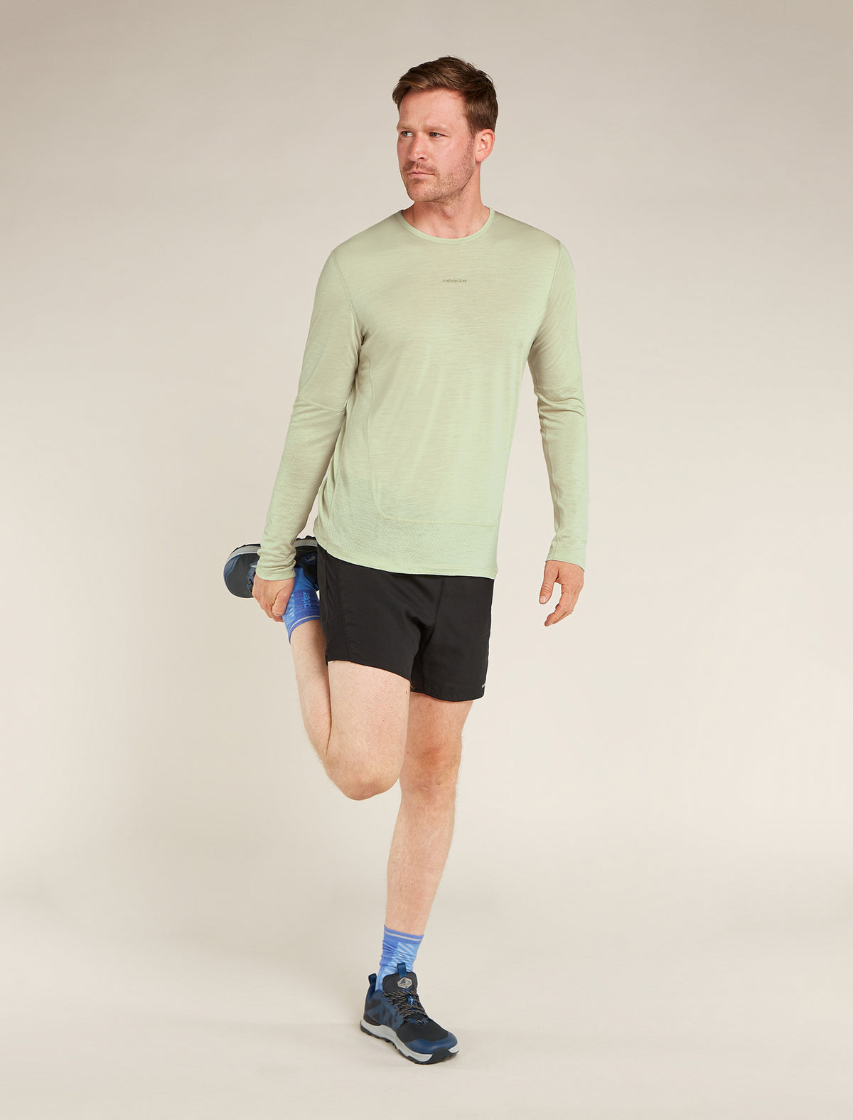 Men's Merino Blend 125 ZoneKnit™ Energy Wind Long Sleeve T-Shirt Ashen - 3
