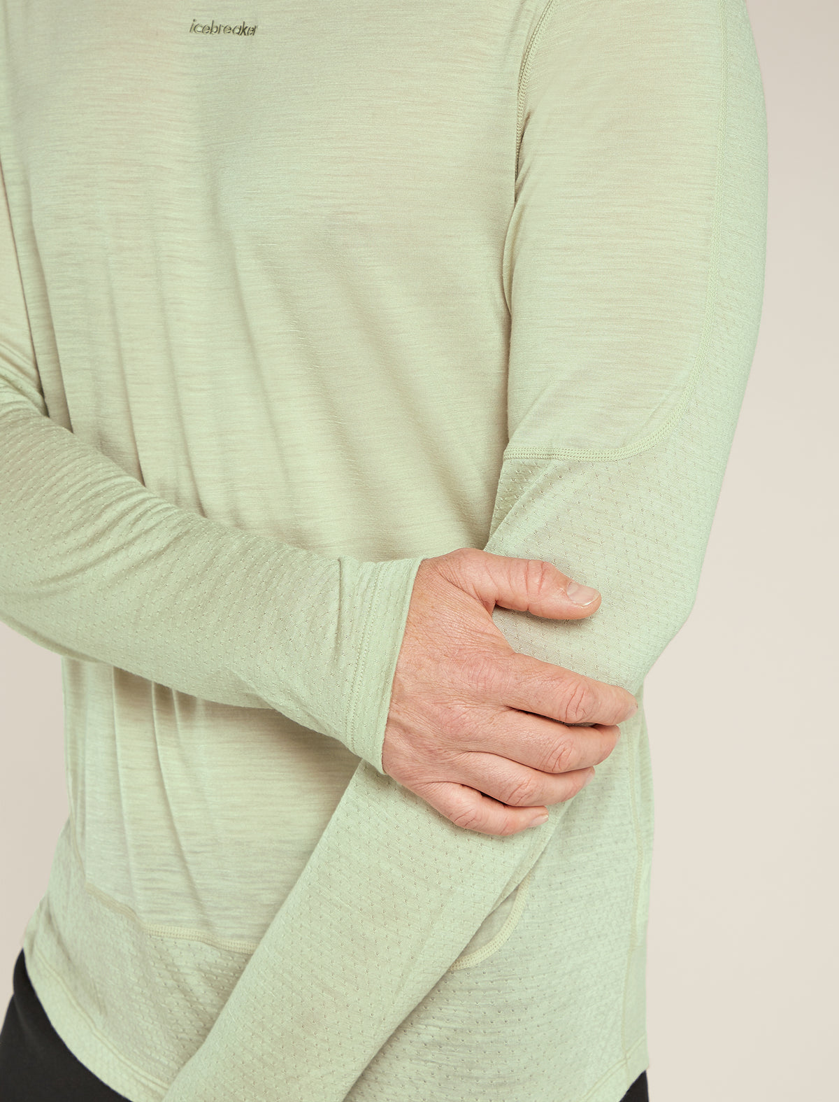 Men's Merino Blend 125 ZoneKnit™ Energy Wind Long Sleeve T-Shirt Ashen - 6
