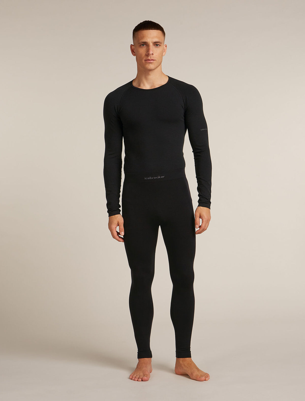 Men's Merino Blend 260 ZoneKnit™ Seamless 27" Tights Black - 3