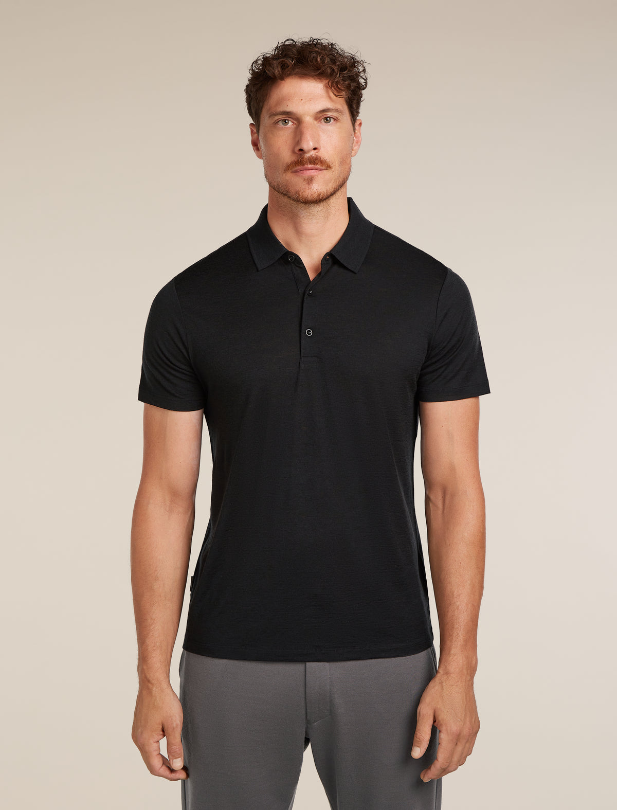 Men's Merino 150 Tech Lite Short Sleeve Polo Black - 1