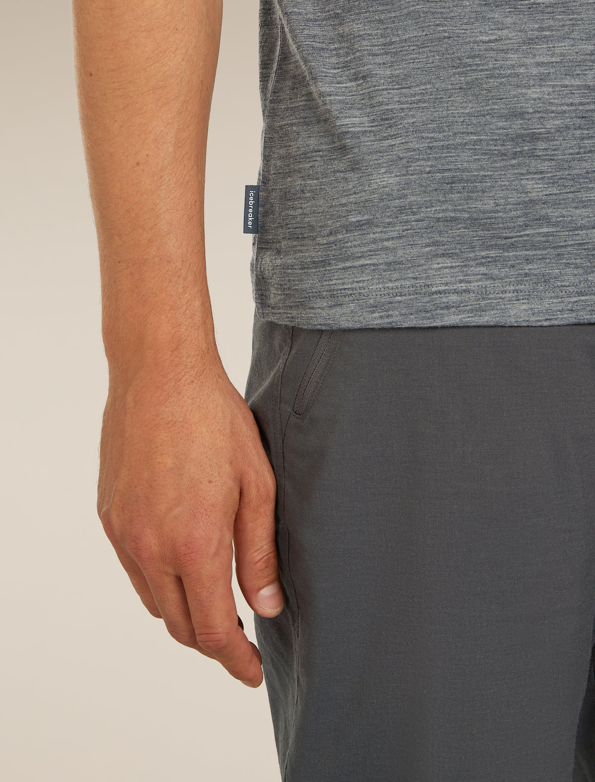 Men's Merino 150 Tech Lite Short Sleeve T-Shirt Gritstone Heather - 6