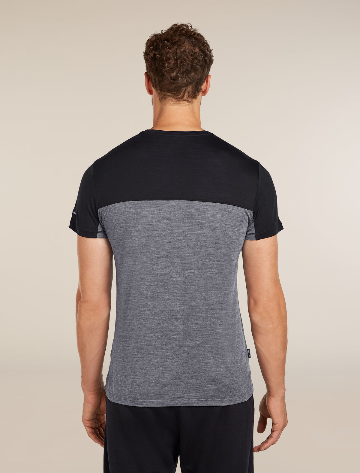 Men's Merino Blend 125 Cool-Lite™ Sphere Short Sleeve T-Shirt Colour Block Graphite Heather - 2