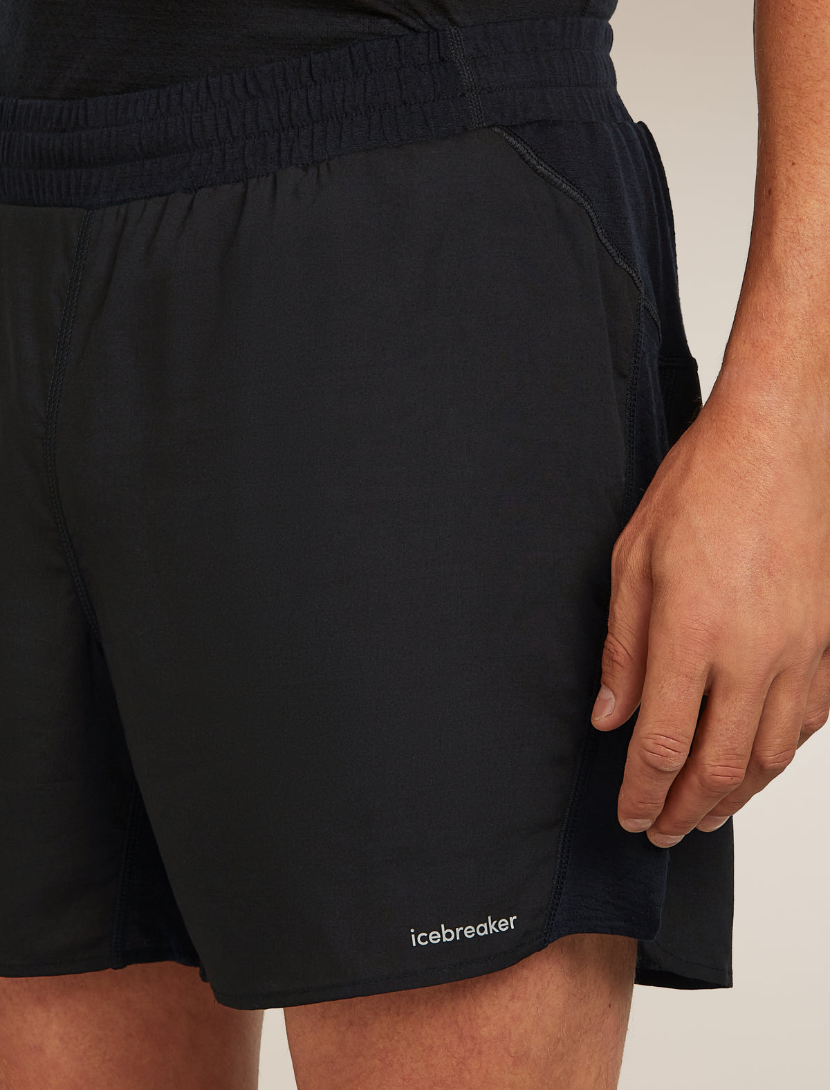 Men's Merino Blend 125 ZoneKnit™ Speed 6" Shorts Black - 5