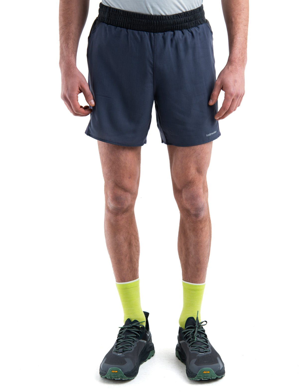 Men's Merino Blend 125 ZoneKnit™ Speed 6" Shorts Graphite/Jet Heather - 1