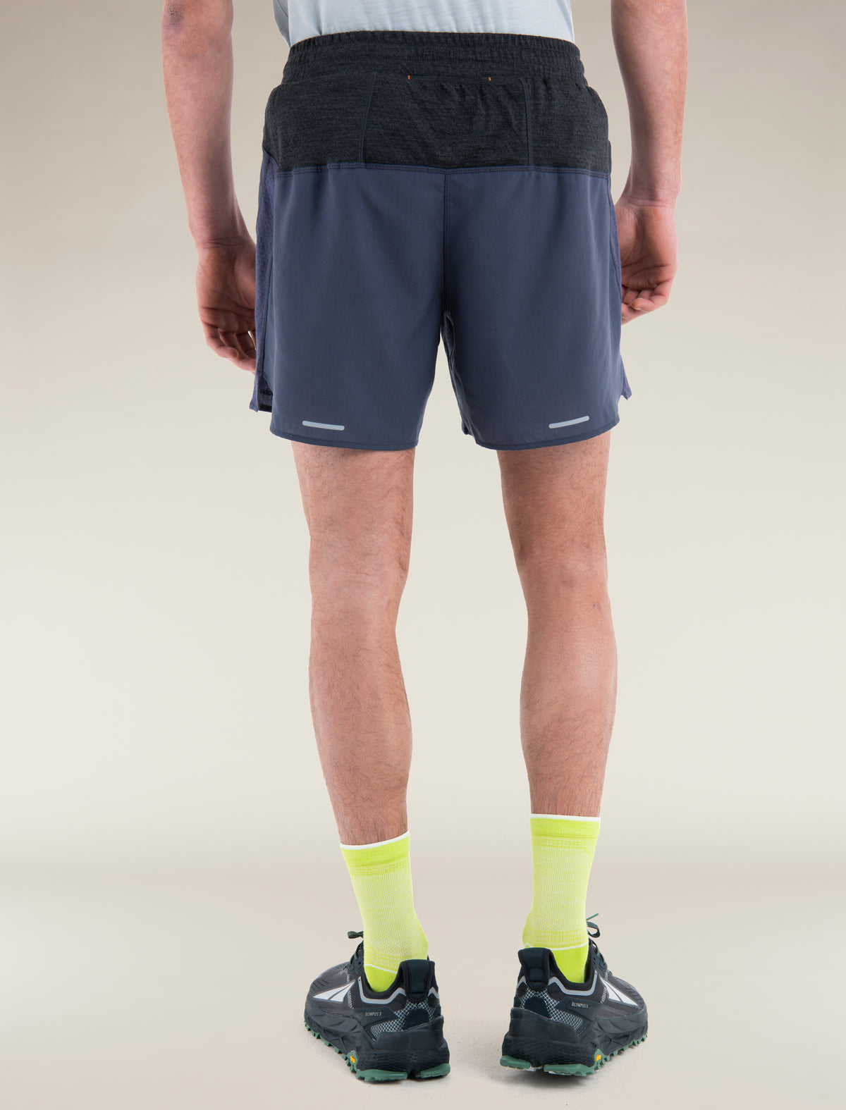 Men's Merino Blend 125 ZoneKnit™ Speed 6" Shorts Graphite/Jet Heather - 2