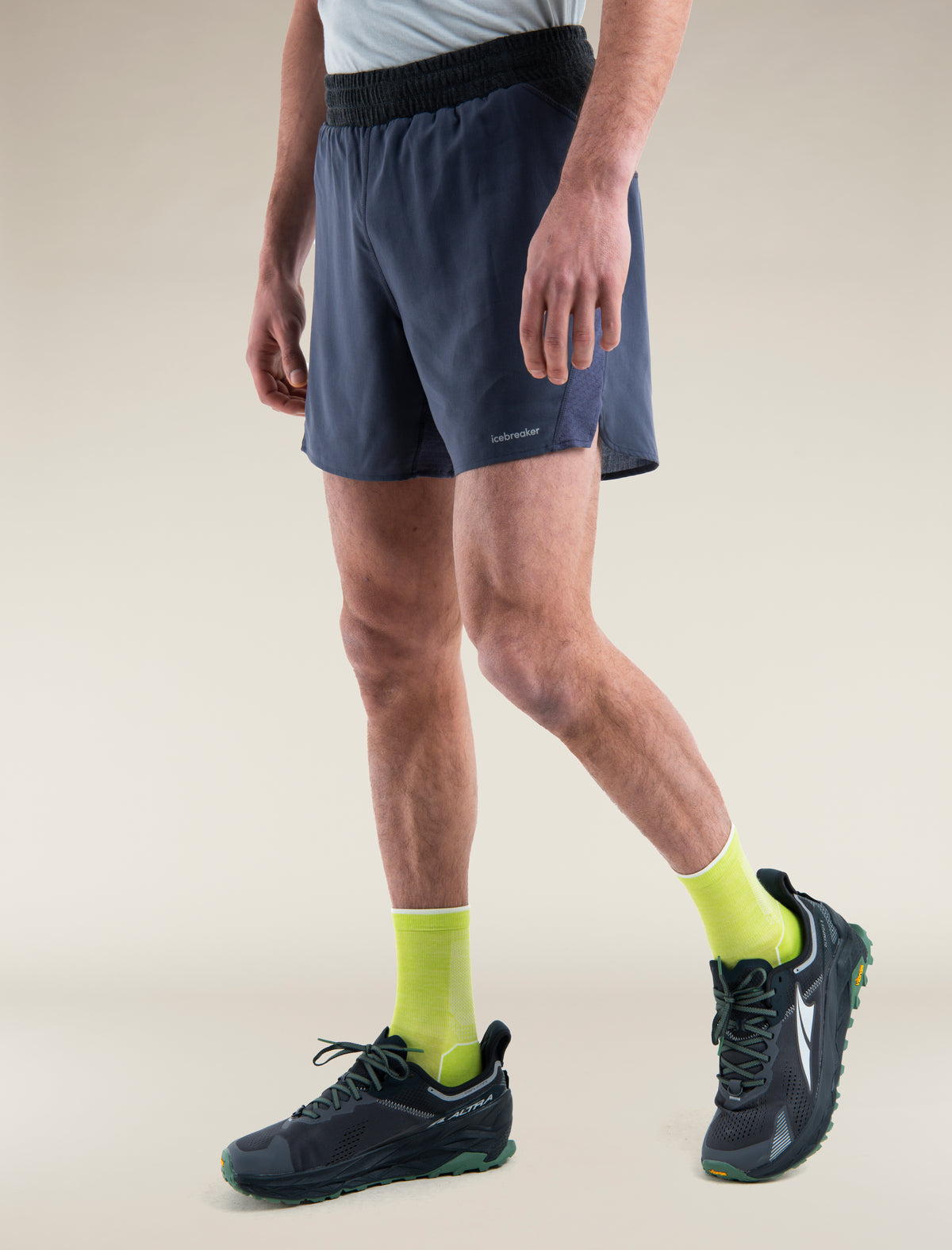 Men's Merino Blend 125 ZoneKnit™ Speed 6" Shorts Graphite/Jet Heather - 3