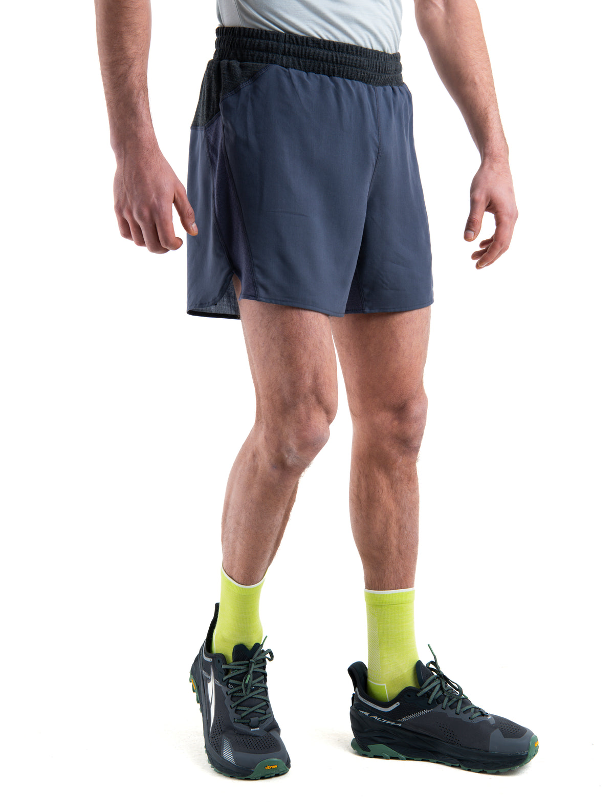 Men's Merino Blend 125 ZoneKnit™ Speed 6" Shorts Graphite/Jet Heather - 4