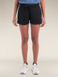 Shorts Crush II en mélange de mérinos Femme Black - 1