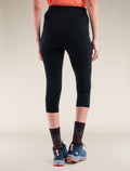 Women's Merino 260 Fastray 20" High Rise 3/4 Tights Black - 2