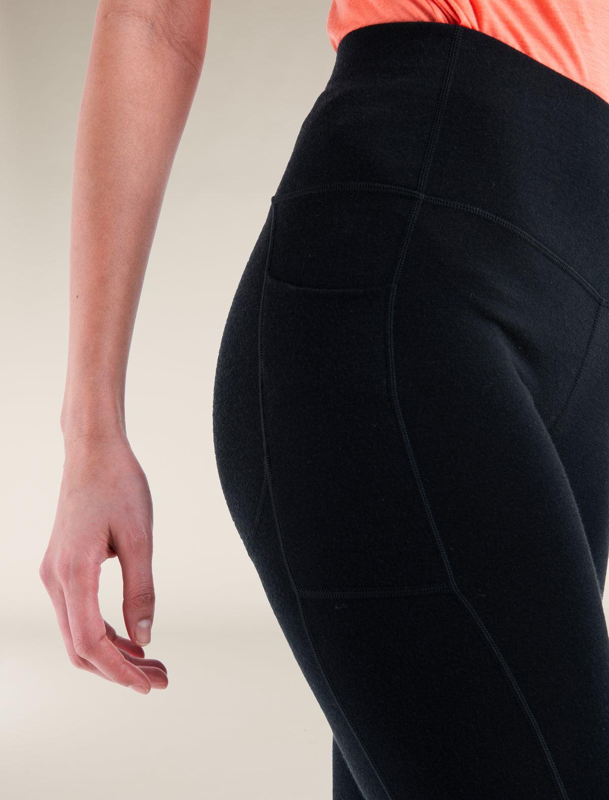 Women's Merino 260 Fastray 20" High Rise 3/4 Tights Black - 4