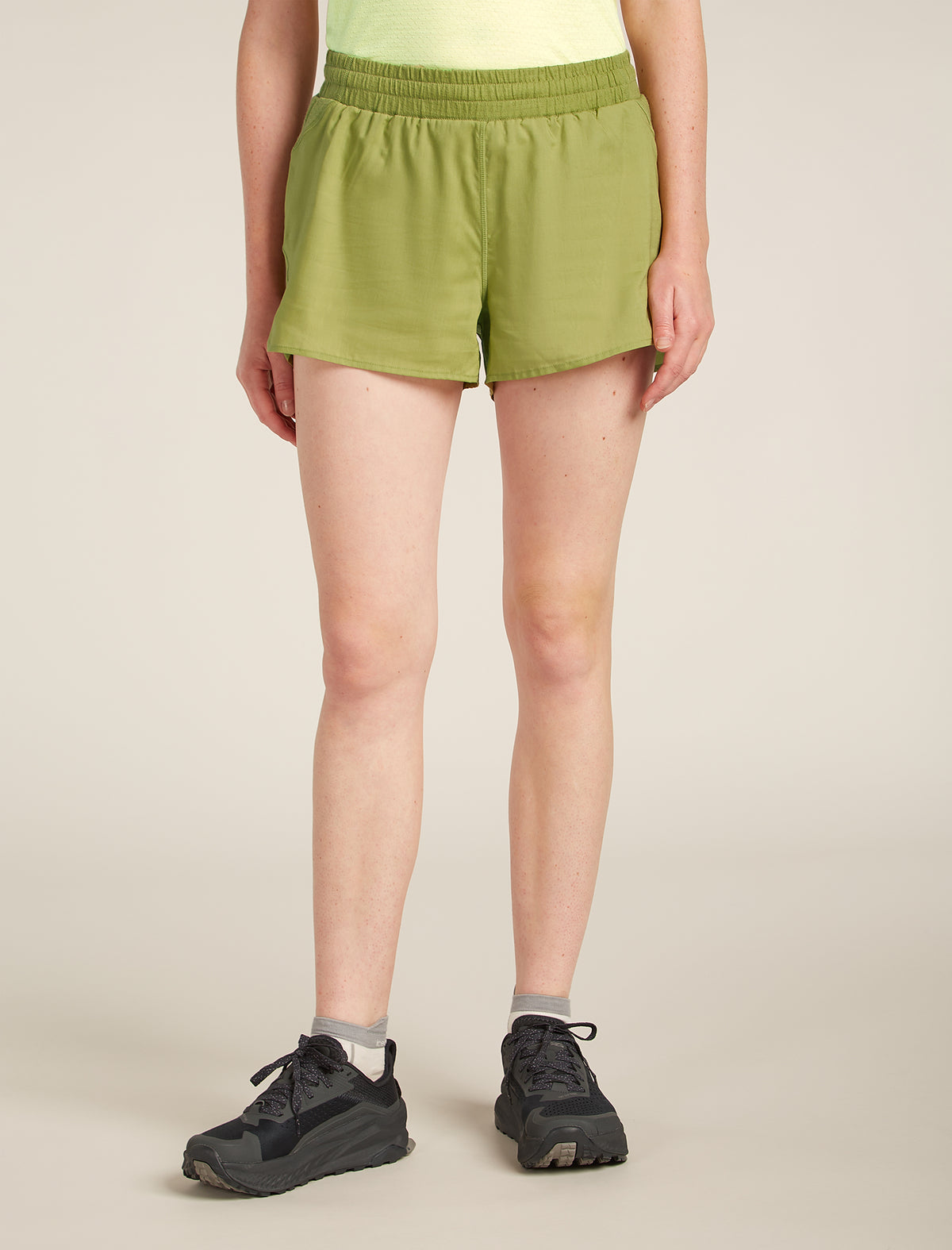 Women's Merino Blend 125 ZoneKnit™ Speed 3" Shorts Olive - 1