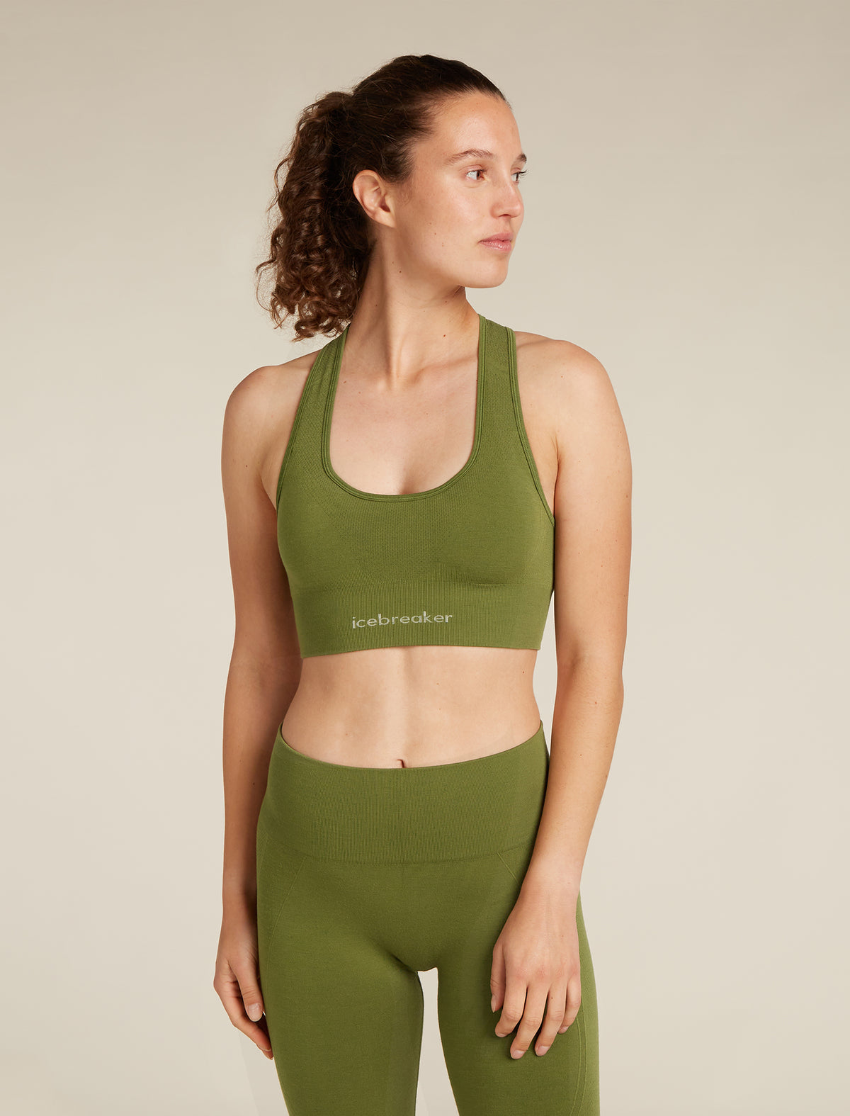 Women's Merino Blend 260 ZoneKnit™ Seamless Bra Sphagnum - 1
