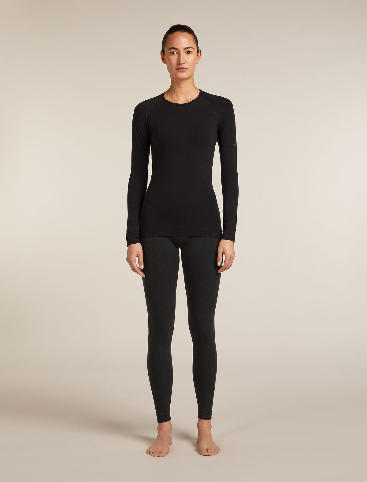 Women's Merino Blend 260 ZoneKnit™ Seamless 25" Tights Black - 3