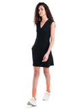 Women's Merino 200 Granary Sleeveless V Neck Dress Black - 5
