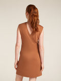 Women's Merino 200 Granary Sleeveless V Neck Dress Dusty clay - 2