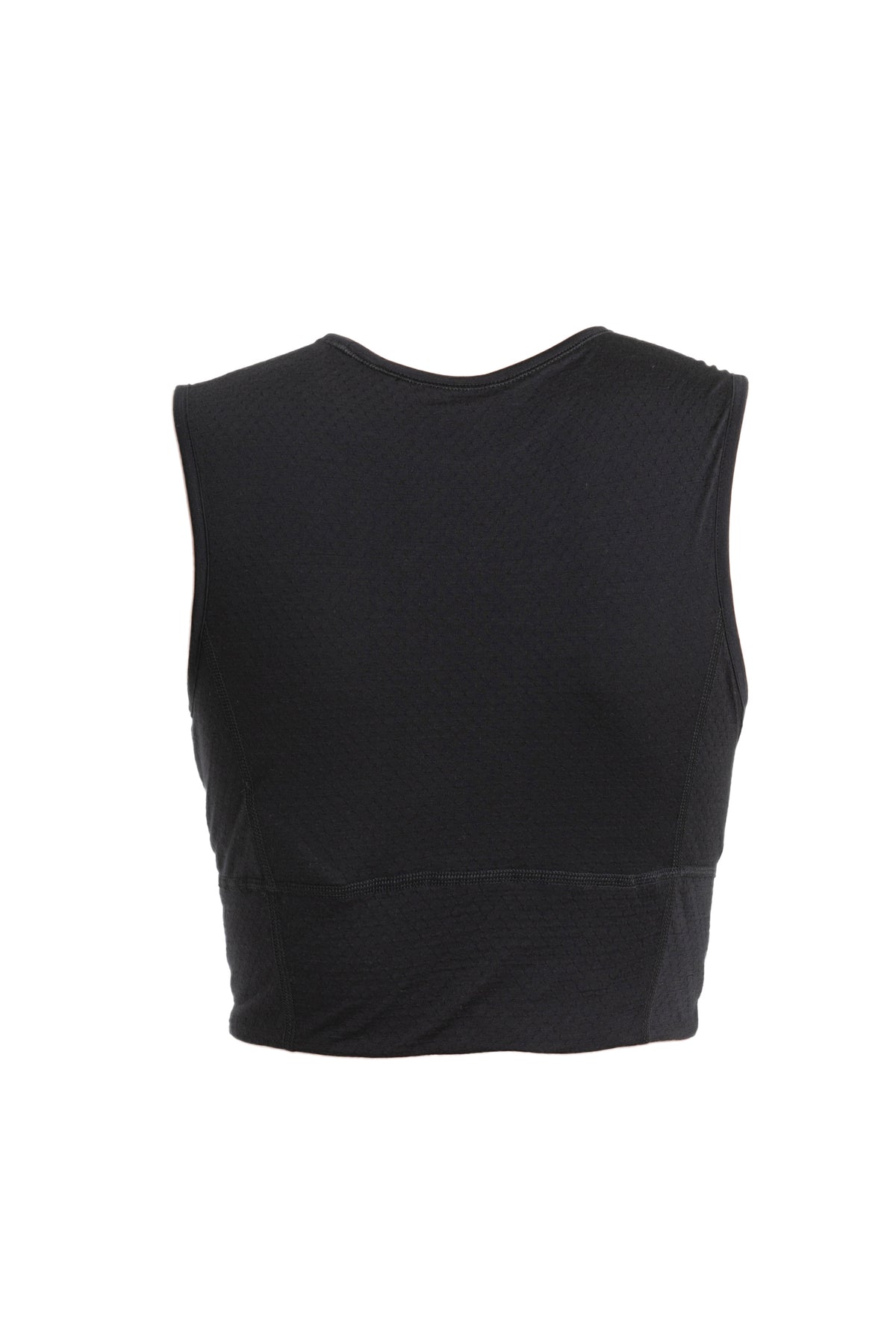 Women's Merino Blend 125 ZoneKnit™ Energy Wind Cropped Bra-Tank Black - 7