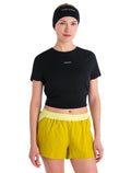 Women's Merino Blend 125 Cool-Lite™ Speed Short Sleeve Slit Back T-Shirt Black - 5