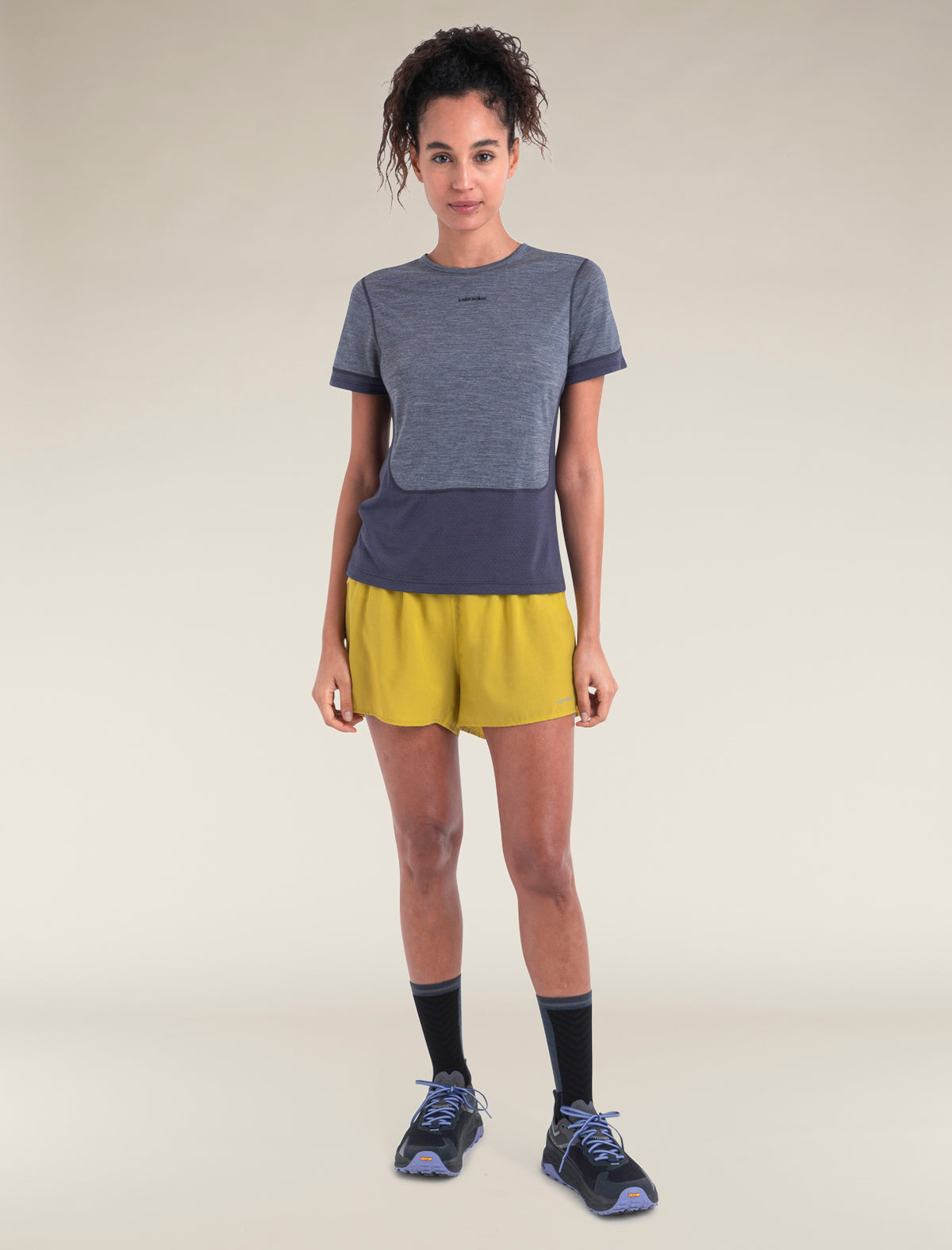 Women's Merino Blend 125 ZoneKnit™ Energy Wind Short Sleeve T-Shirt Graphite/Graphite Heather - 3
