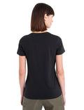 Women's Merino Blend Central Classic T-Shirt Glacial Flow Logo Black - 2