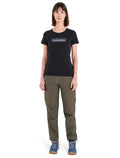 Women's Merino Blend Central Classic T-Shirt Glacial Flow Logo Black - 3