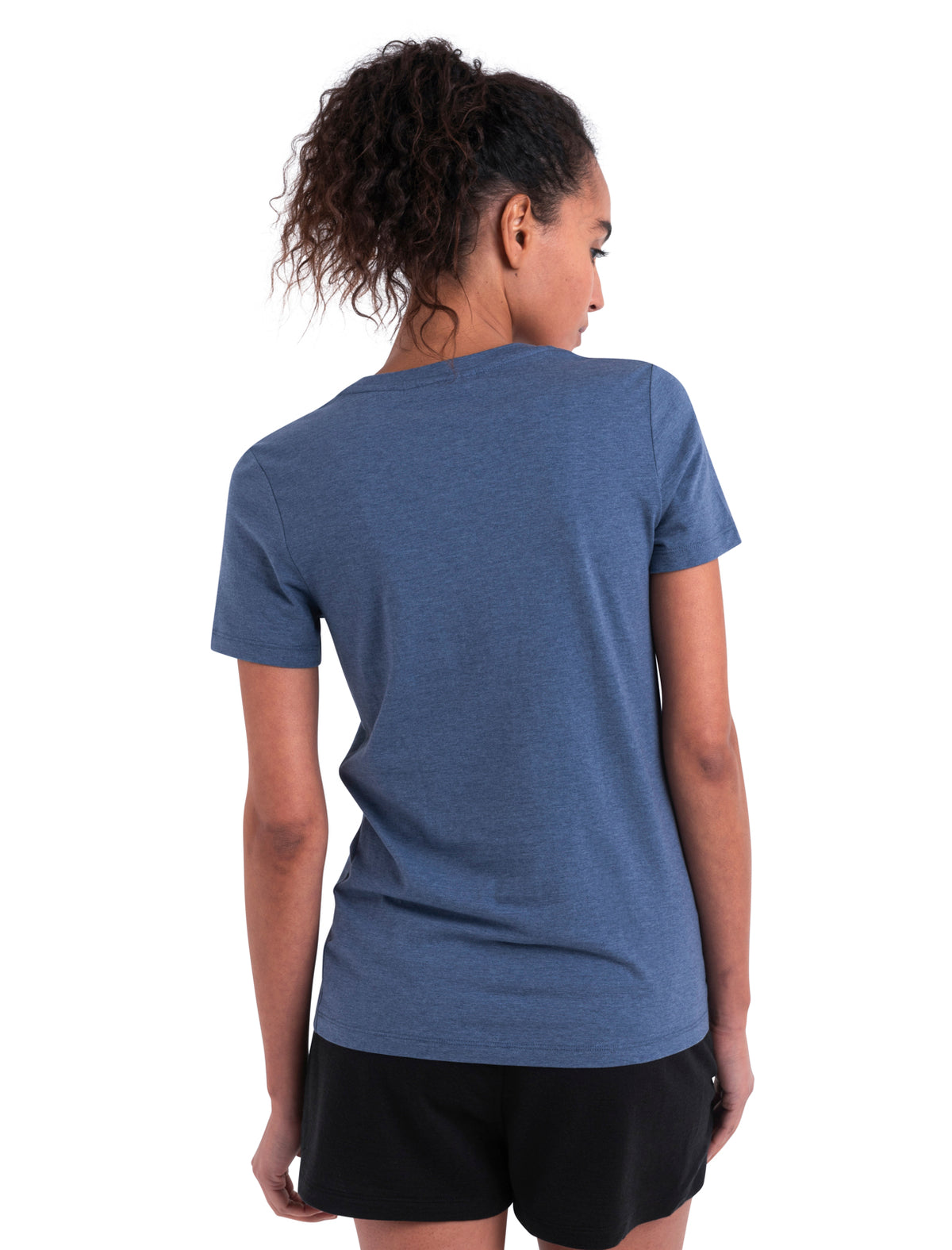 Women's Merino Blend Central Classic T-Shirt Glacial Flow Logo Dawn - 2