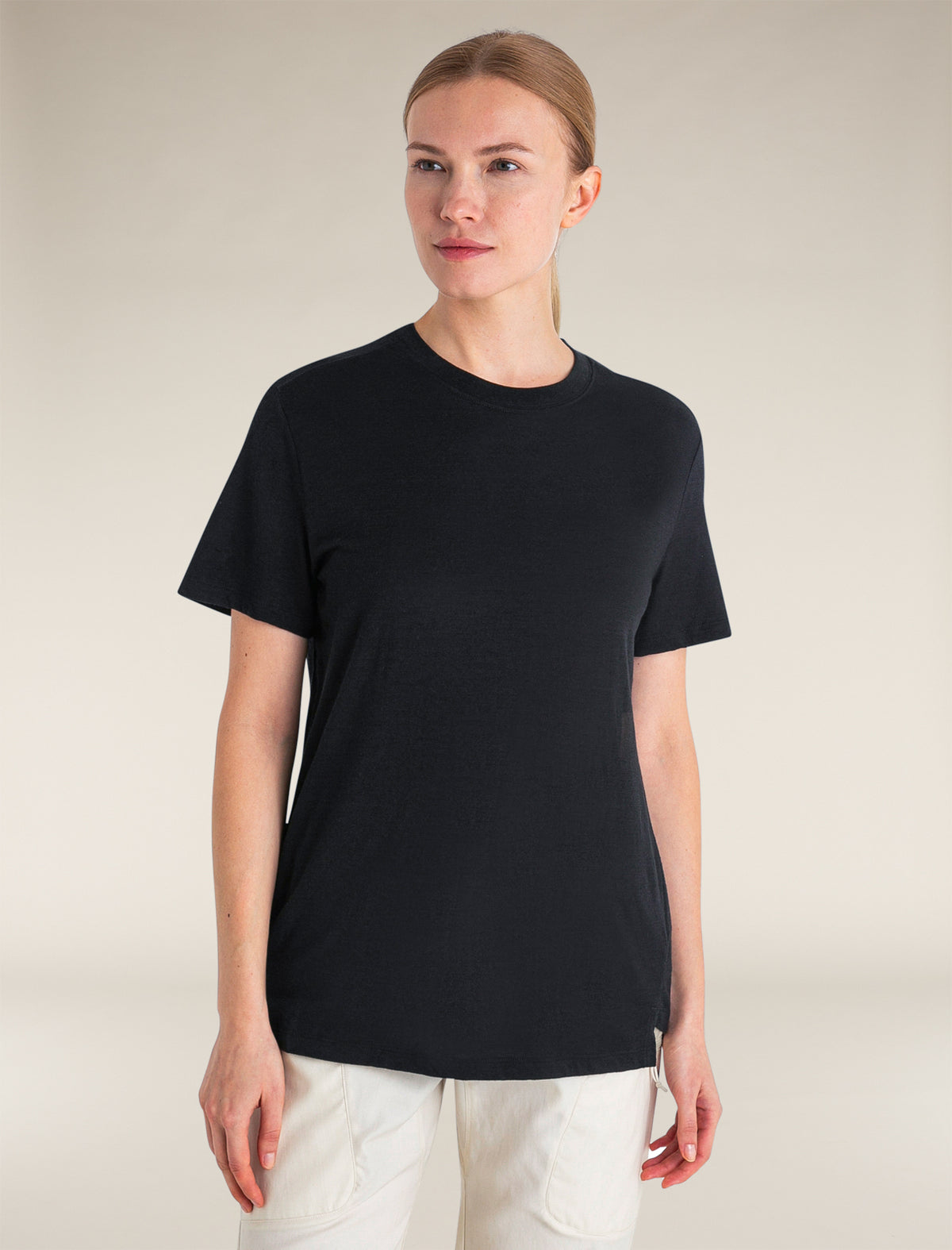 Women's Merino 150 Tech Lite Short Sleeve Relaxed T-Shirt Black - 1