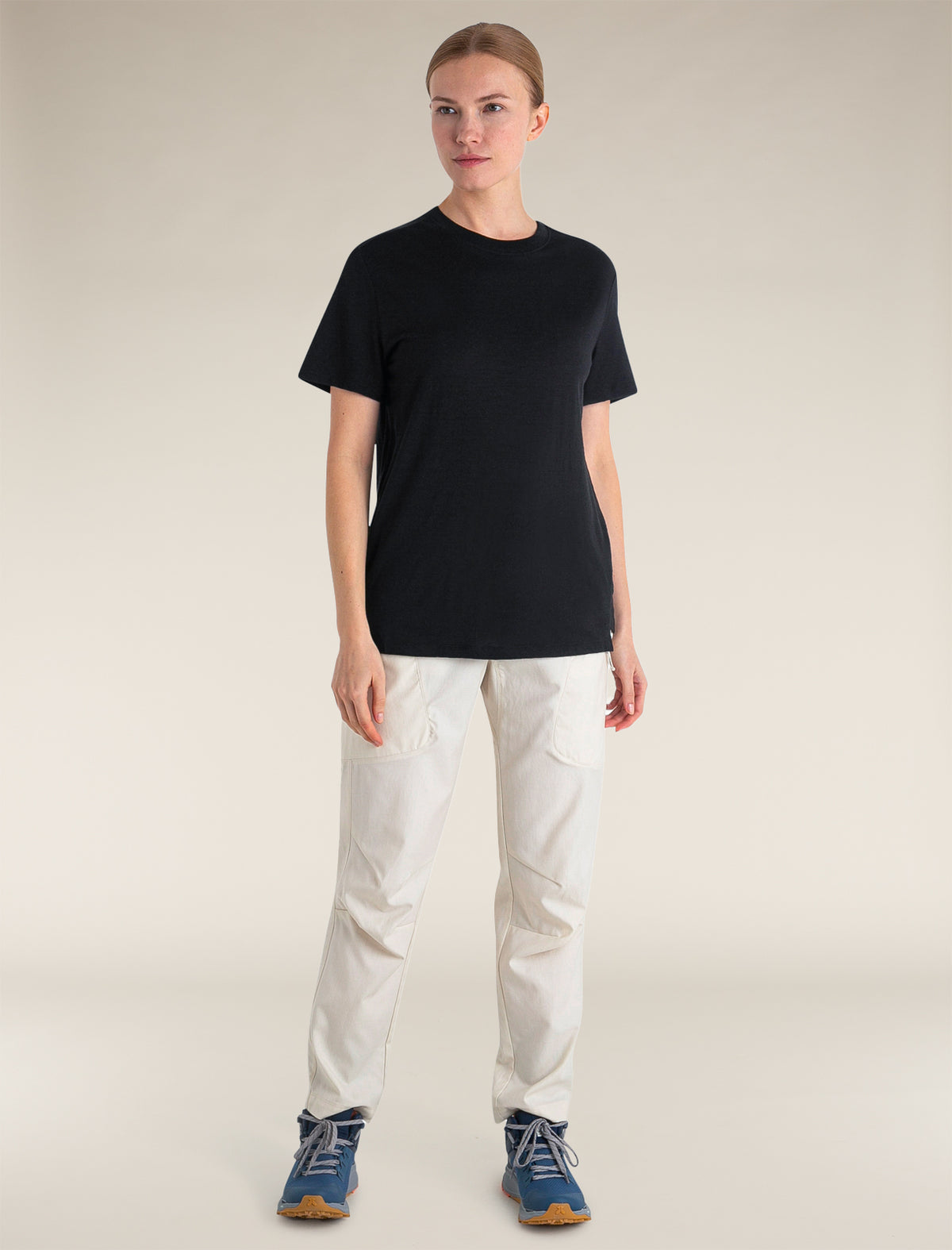 Women's Merino 150 Tech Lite Short Sleeve Relaxed T-Shirt Black - 3