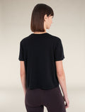 Women's Merino 150 Tech Lite Short Sleeve Crop T-Shirt Black - 2