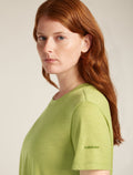 Women's Merino 150 Tech Lite Short Sleeve Crop T-Shirt Olive - 6
