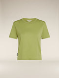 Women's Merino 150 Tech Lite Short Sleeve Crop T-Shirt Olive - 7