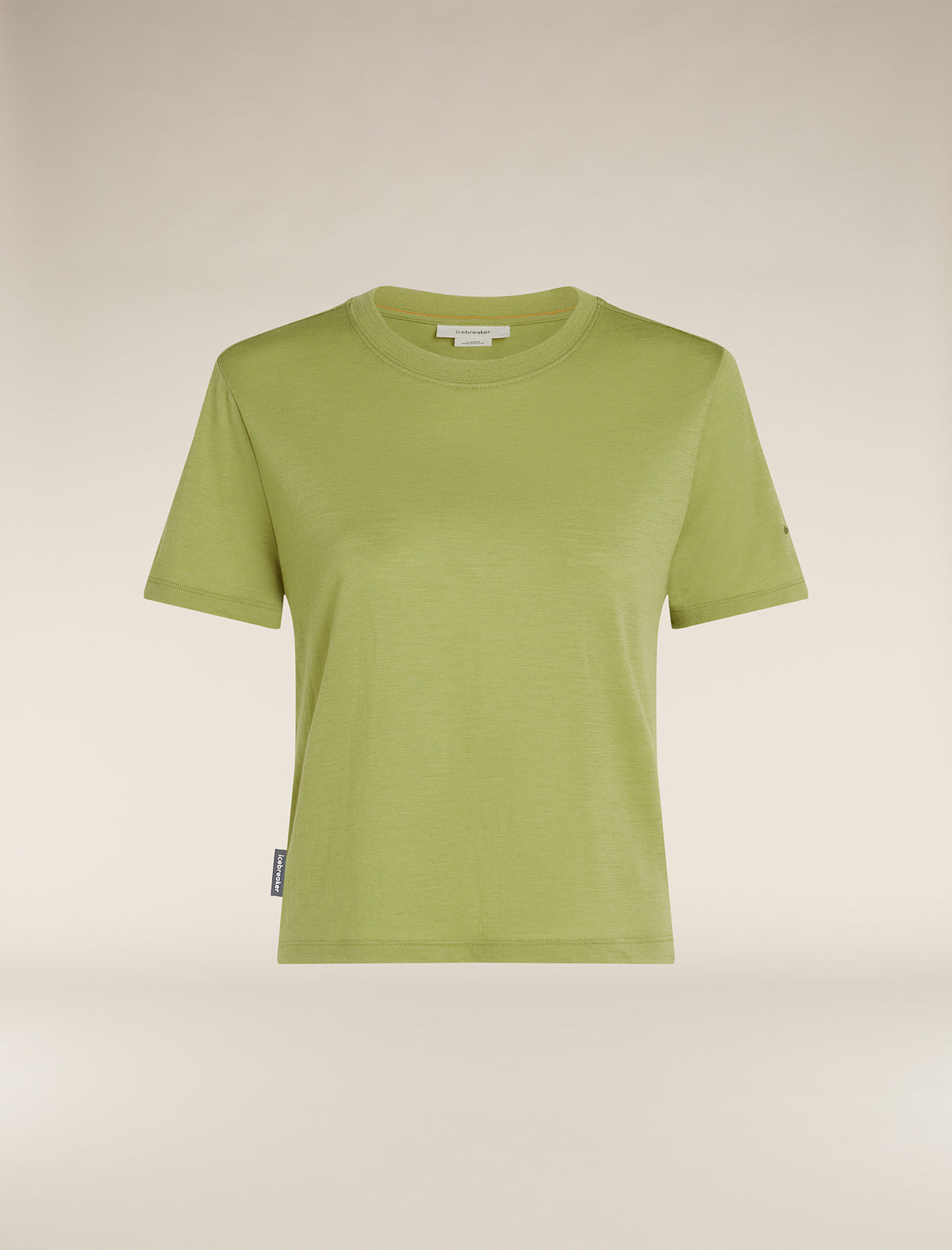 Women's Merino 150 Tech Lite Short Sleeve Crop T-Shirt Olive - 6