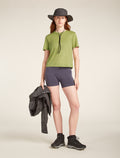 Women's Merino 150 Tech Lite Short Sleeve Crop T-Shirt Olive - 5