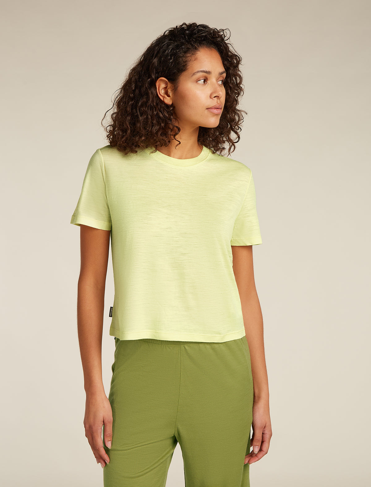Women's Merino 150 Tech Lite Short Sleeve Crop T-Shirt Citrine - 1
