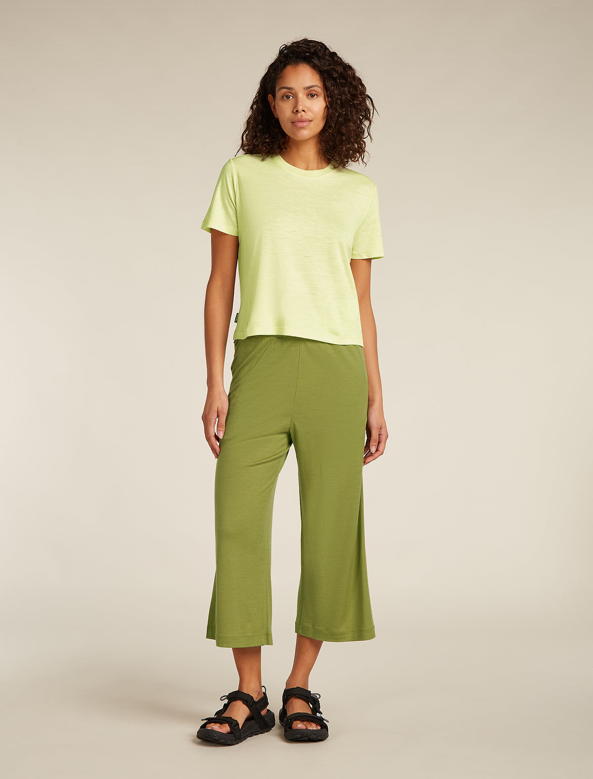 Women's Merino 150 Tech Lite Short Sleeve Crop T-Shirt Citrine - 3
