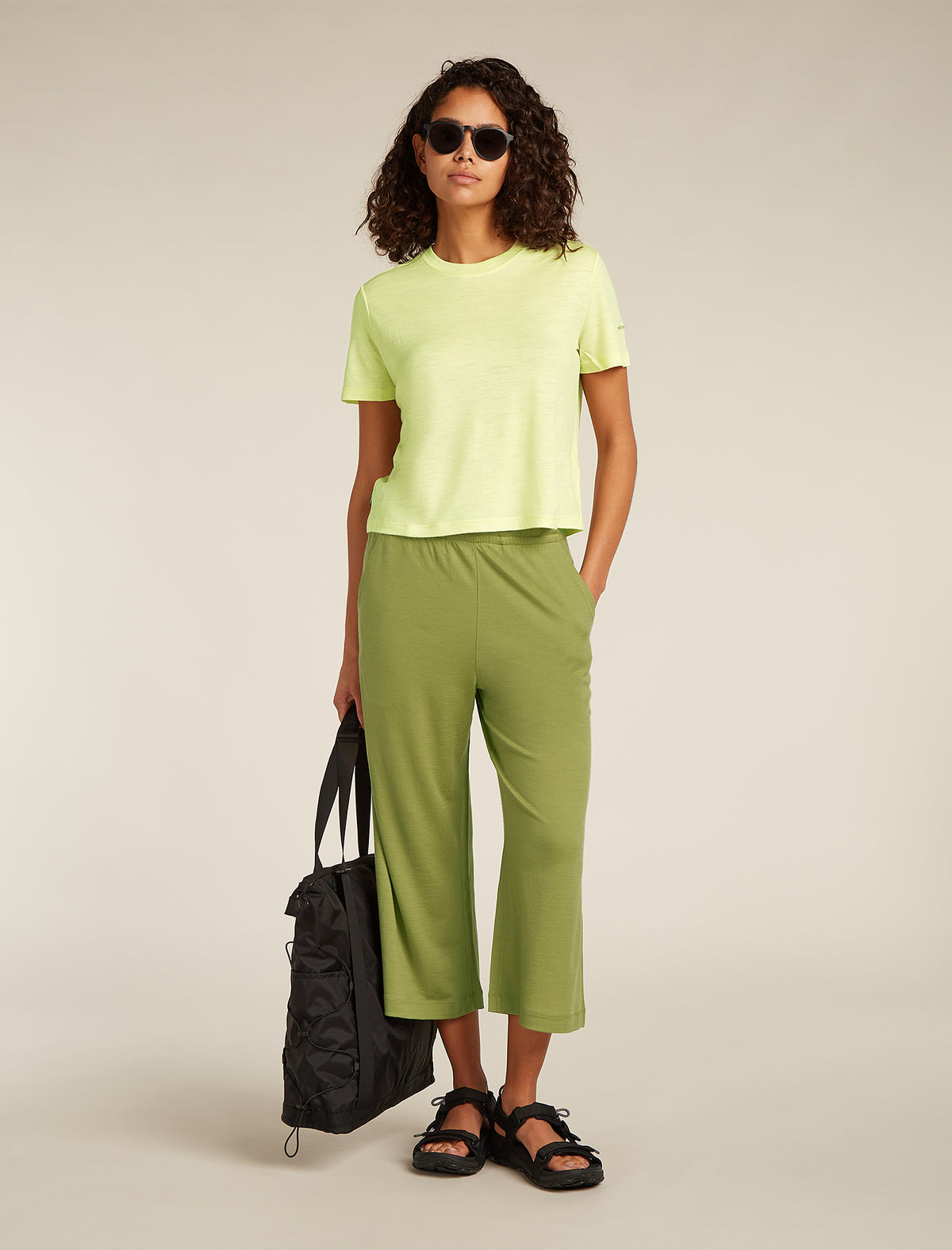 Women's Merino 150 Tech Lite Short Sleeve Crop T-Shirt Citrine - 4
