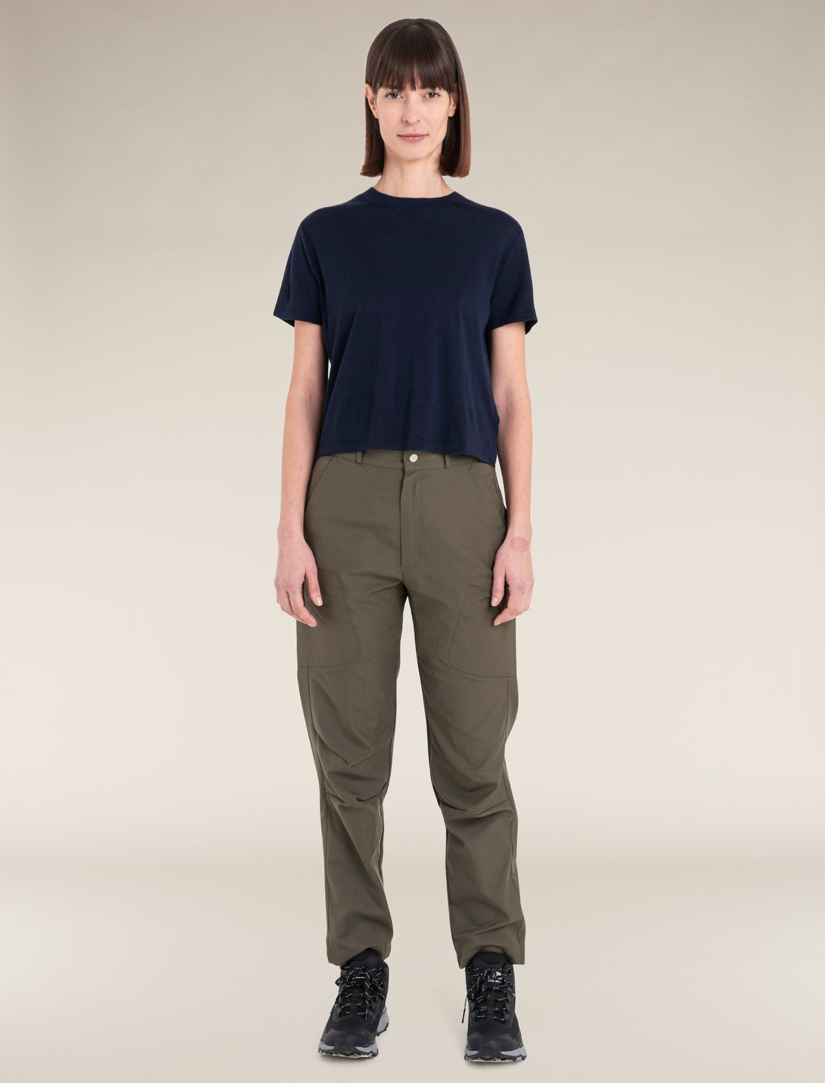 Women's Merino 150 Tech Lite Short Sleeve Crop T-Shirt Glacier - 3